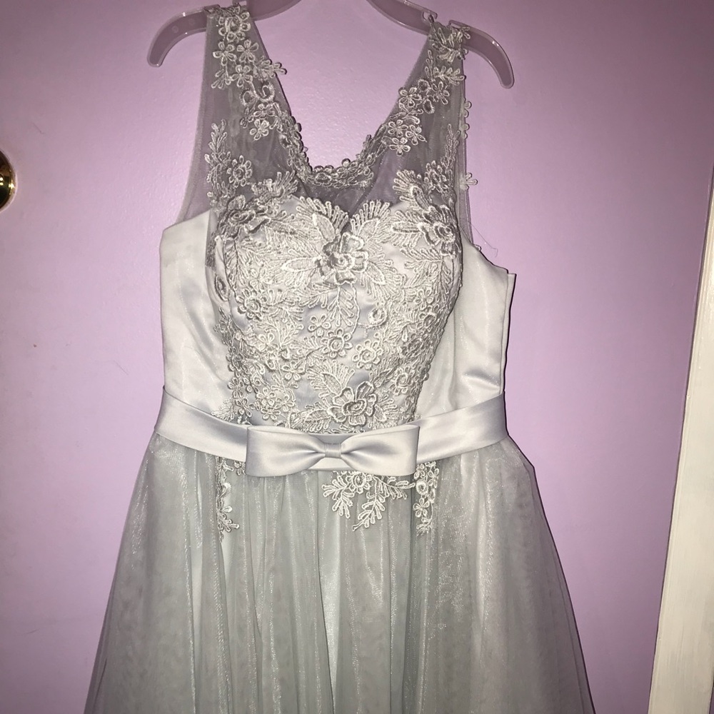 grey hoco/party dress